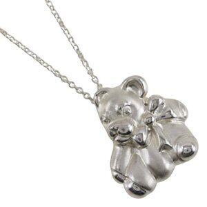 TIFFANY&Co. bear/bear Necklace Silver925 6.1g Women